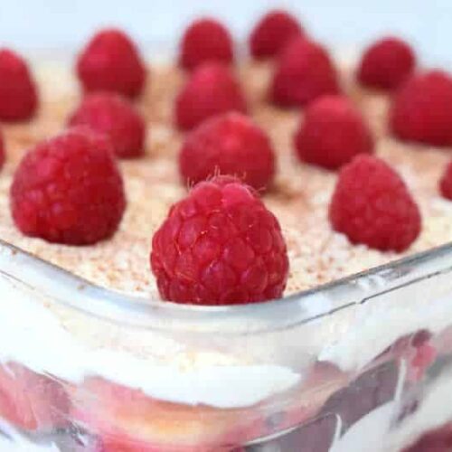 Tiramisu aux framboises avec thermomix