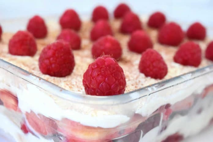 Tiramisu aux framboises avec thermomix