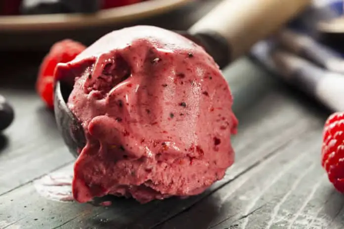 Glace framboise au thermomix