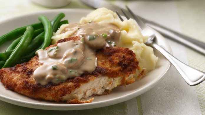 Blancs de poulet sauce tomate aux champignons au thermomix