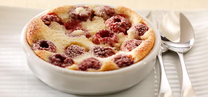 Clafoutis aux framboises