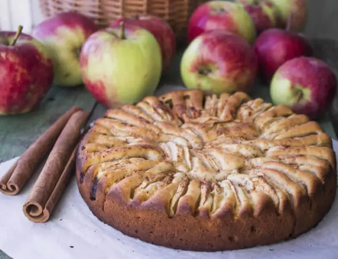 Gâteau yaourt pomme cannelle