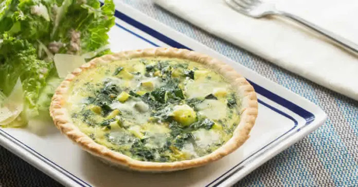 quiche sans pâte courgettes parmesan