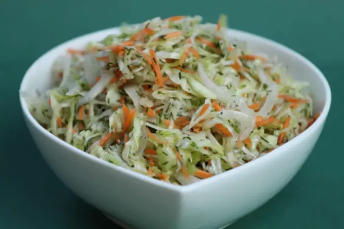 salade de chou blanc et carottes