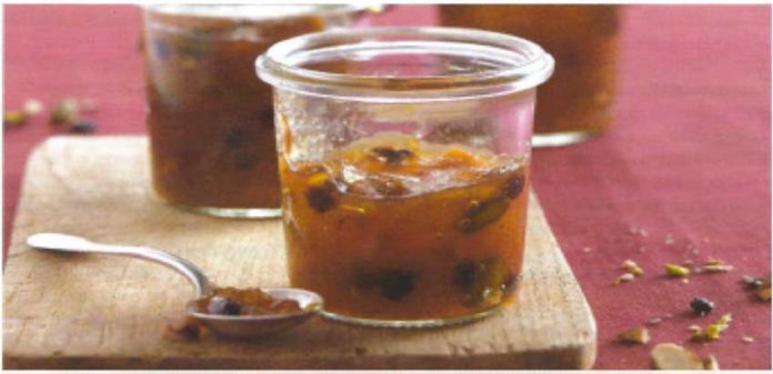 Confiture fruits secs et agrumes au thermomix