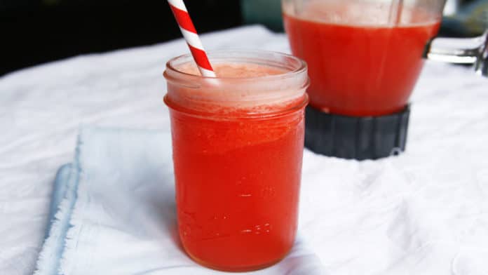 Cocktail coco banane fraise au thermomix