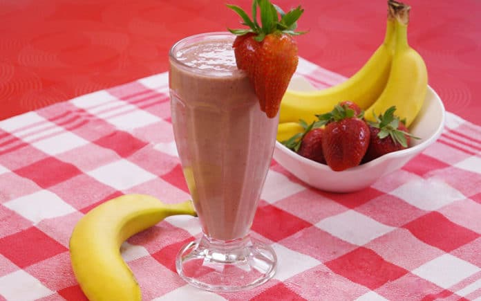 Milkshake banane fraise au Thermomix