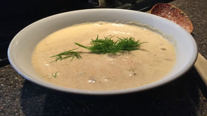 Soupe Aux Poireaux et aux Champignons au thermomix