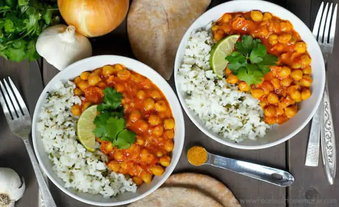 Curry de pois chiches à la noix de coco au thermomix