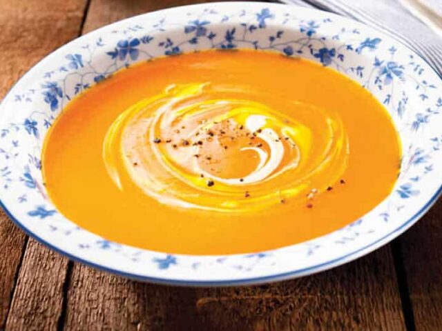 Velouté de patate douce et marron au Thermomix