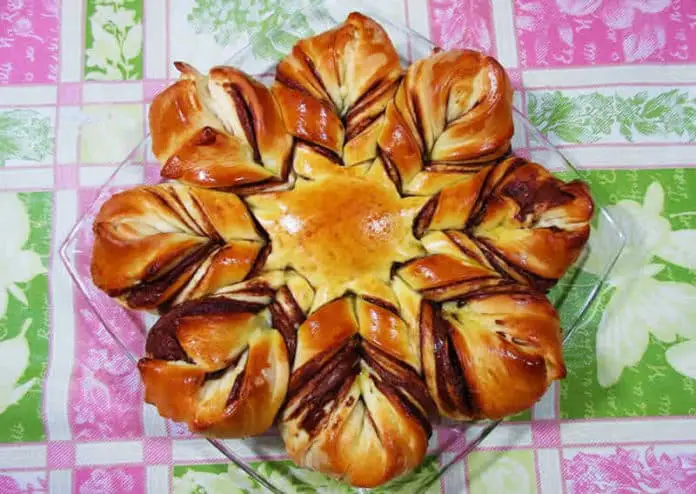 Brioche étoilée au nutella au thermomix