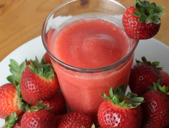 Jus de Fruit aux Fraises au thermomix