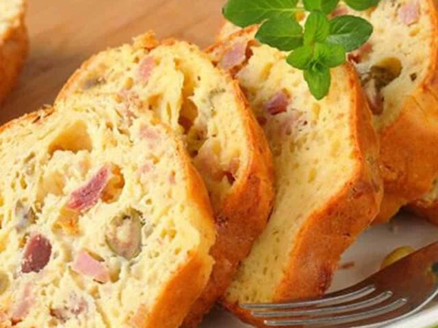Cake jambon et olives au Thermomix
