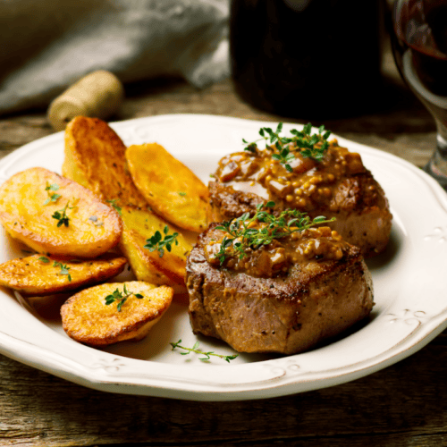 Filet mignon à la moutarde au Thermomix