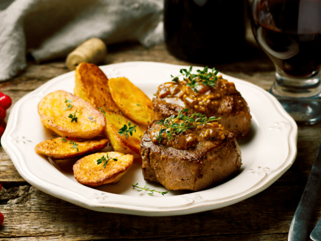 Filet mignon à la moutarde au Thermomix