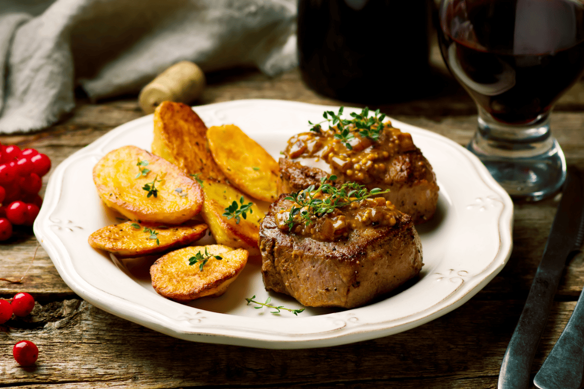 Filet mignon à la moutarde au Thermomix