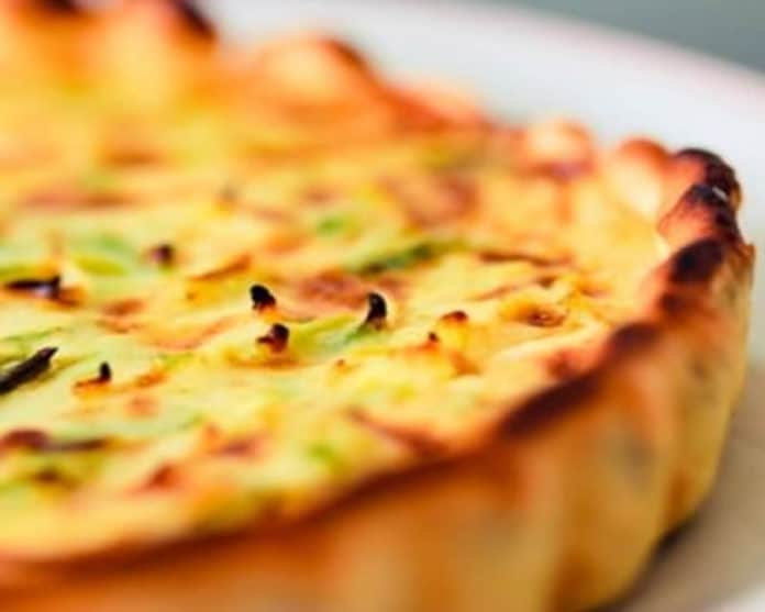 Quiche aux poireaux carotte saumon au thermomix