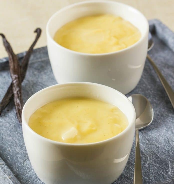 Crème aux œufs à la vanille au thermomix