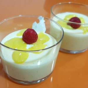 Panna cotta au coulis de mangue au thermomix