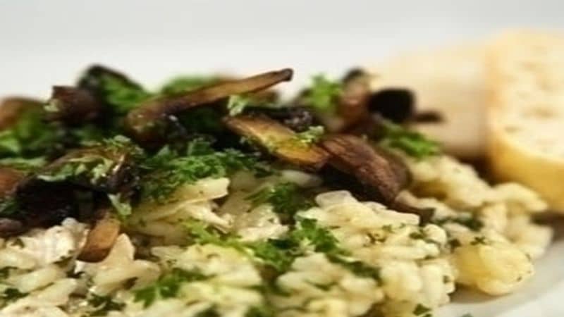 Risotto aux champignons de paris et courgettes au thermomix