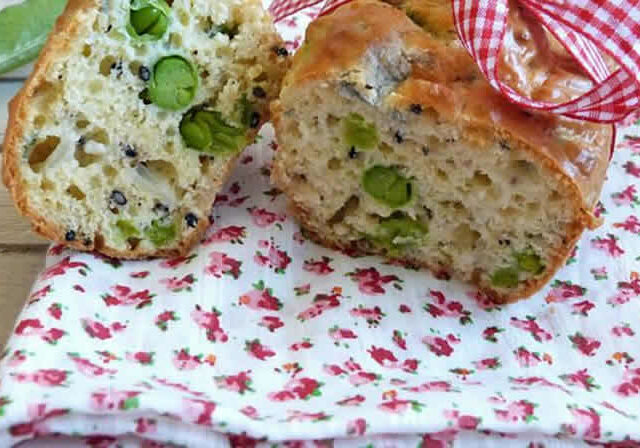 Cake petits pois courgettes et chèvre au Thermomix