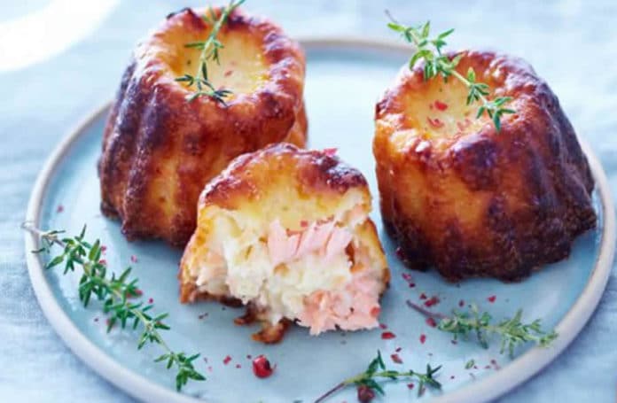 Cannelés au saumon fumé au Thermomix