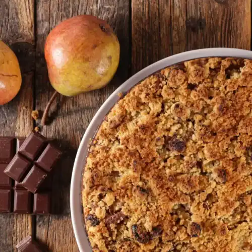 Crumble pommes et chocolat au Thermomix