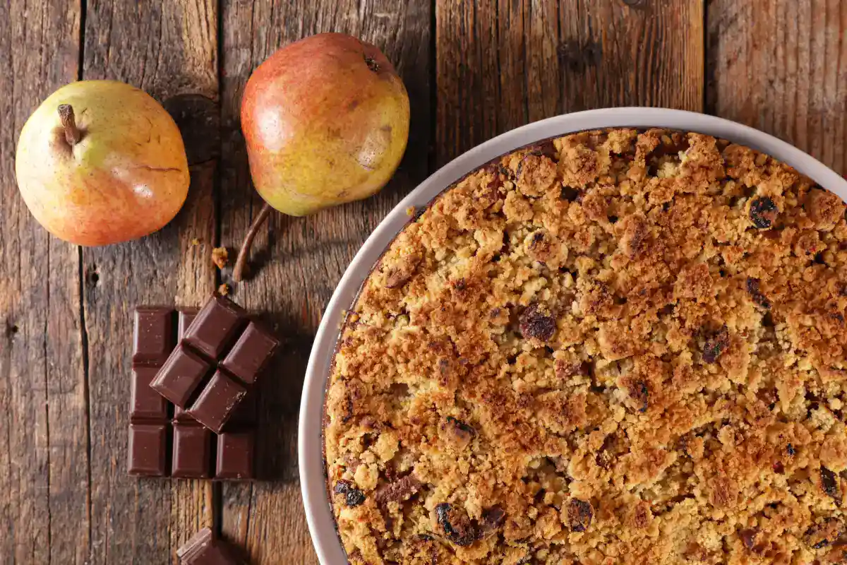 Crumble pommes et chocolat au Thermomix