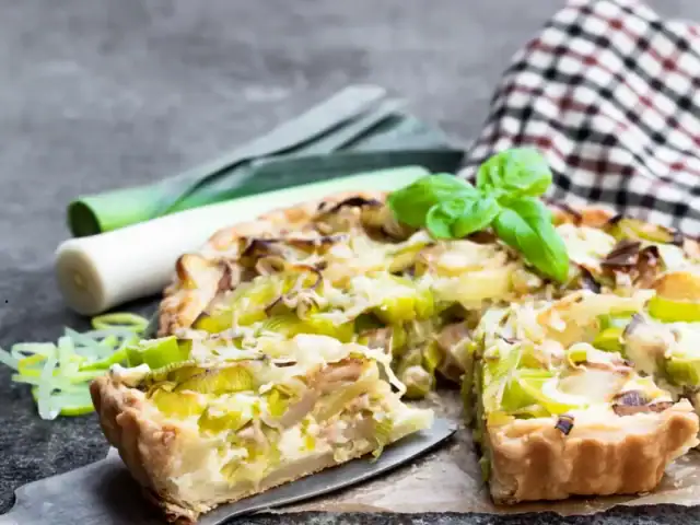 Tarte aux poireaux et lardons au Thermomix