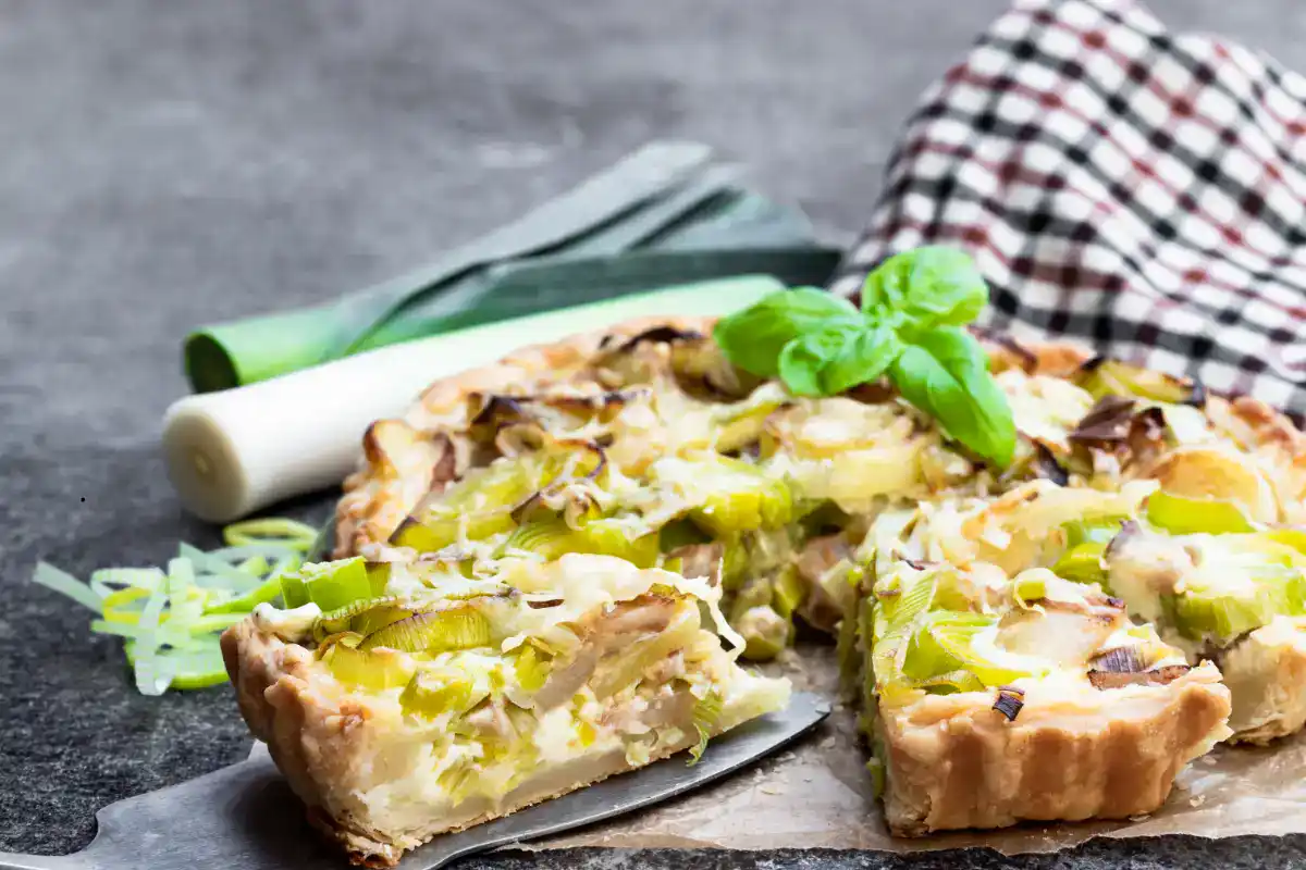 Tarte aux poireaux et lardons au Thermomix