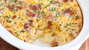 Gratin au poireau bacon fromage au thermomix