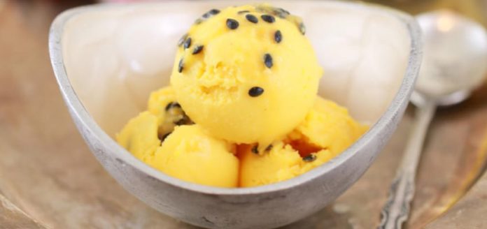 Sorbet aux fruits de la passion au Thermomix