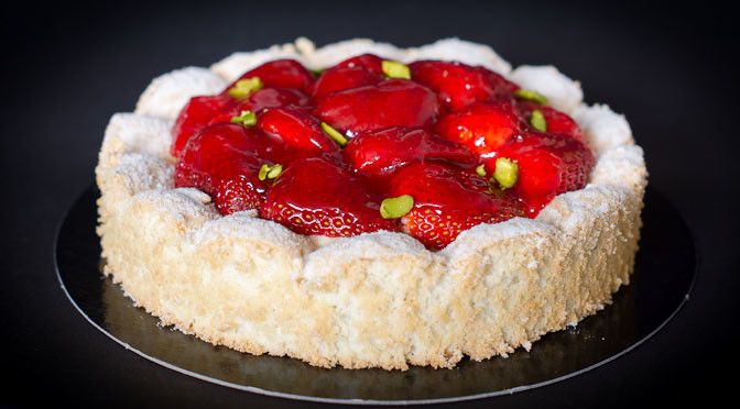 Dacquoise aux fraises au Thermomix