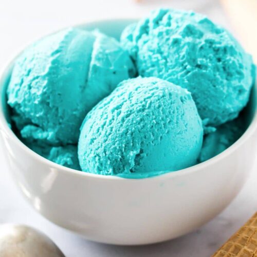 Glace aux Schtroumpfs au thermomix