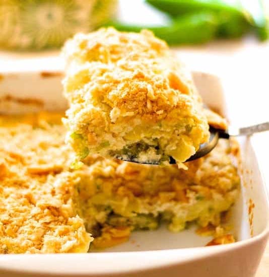 Crumble aux courgettes et au fromage Weight watchers