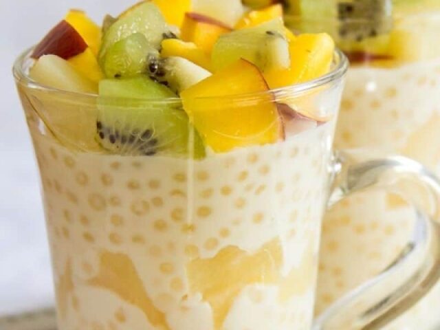 Tapioca ou perle du japon au lait de coco au Thermomix