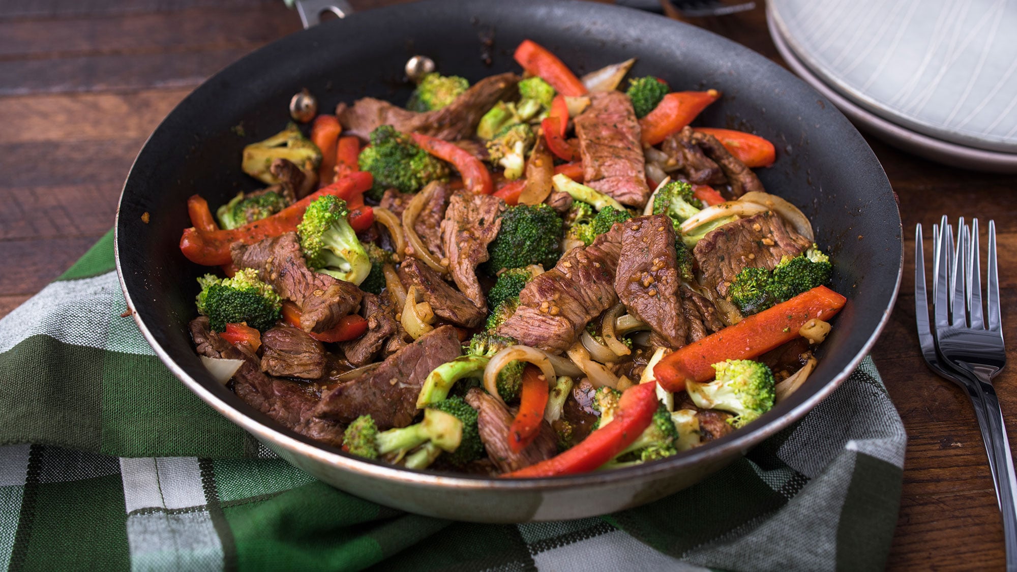 Wok au boeuf et légumes Weight watchers