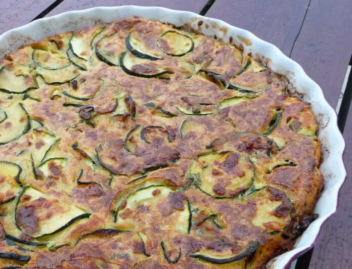 Clafoutis de courgettes au comté au thermomix Weight watchers