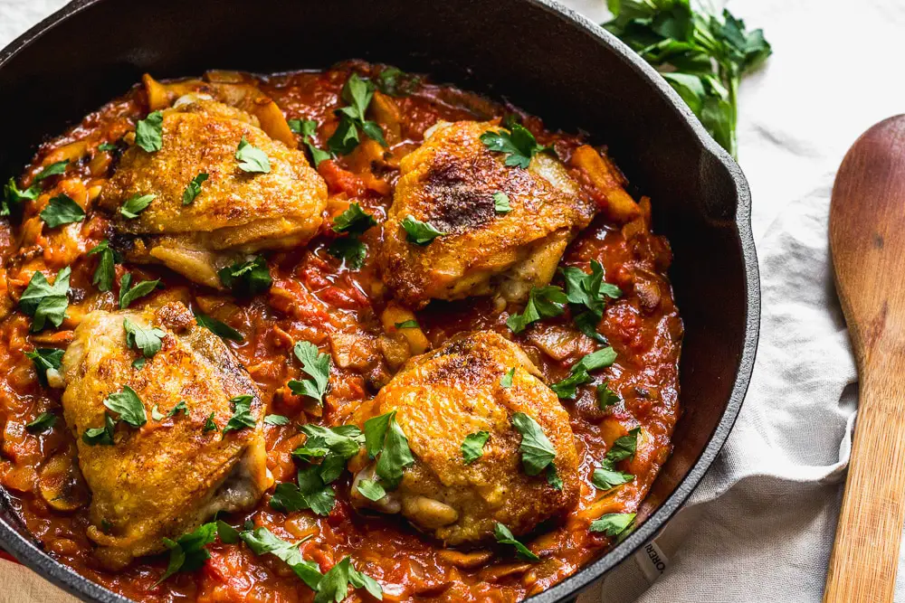 Poulet Marengo au thermomix