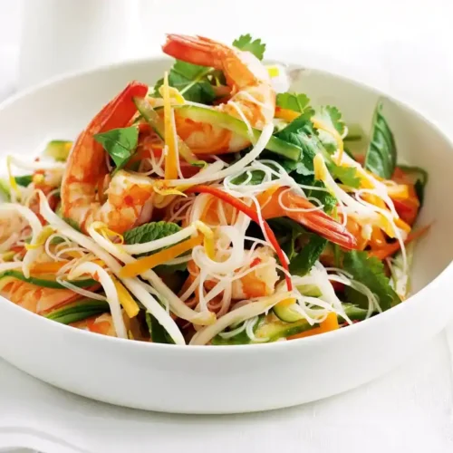 Salade thaï aux crevettes au thermomix