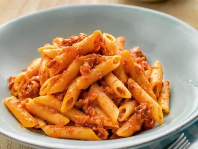 Pâtes au chorizo et au jambon au Thermomix