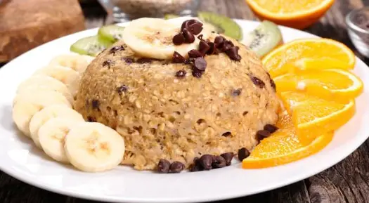 Bowl-cake léger à la banane et au chocolat