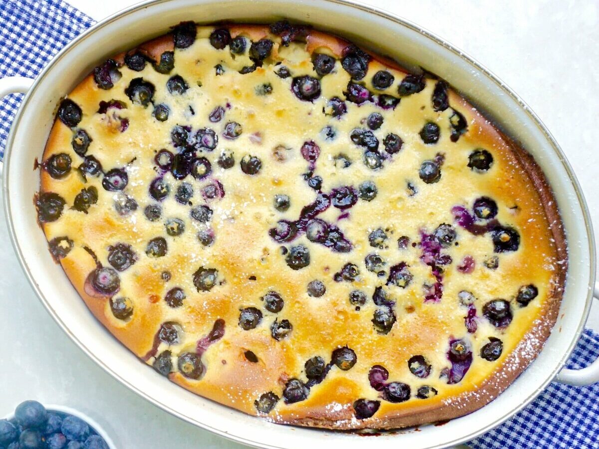 Clafoutis aux myrtilles au Thermomix
