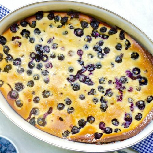 Clafoutis aux myrtilles au Thermomix