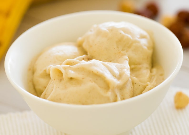 Crème glacée à la banane légère