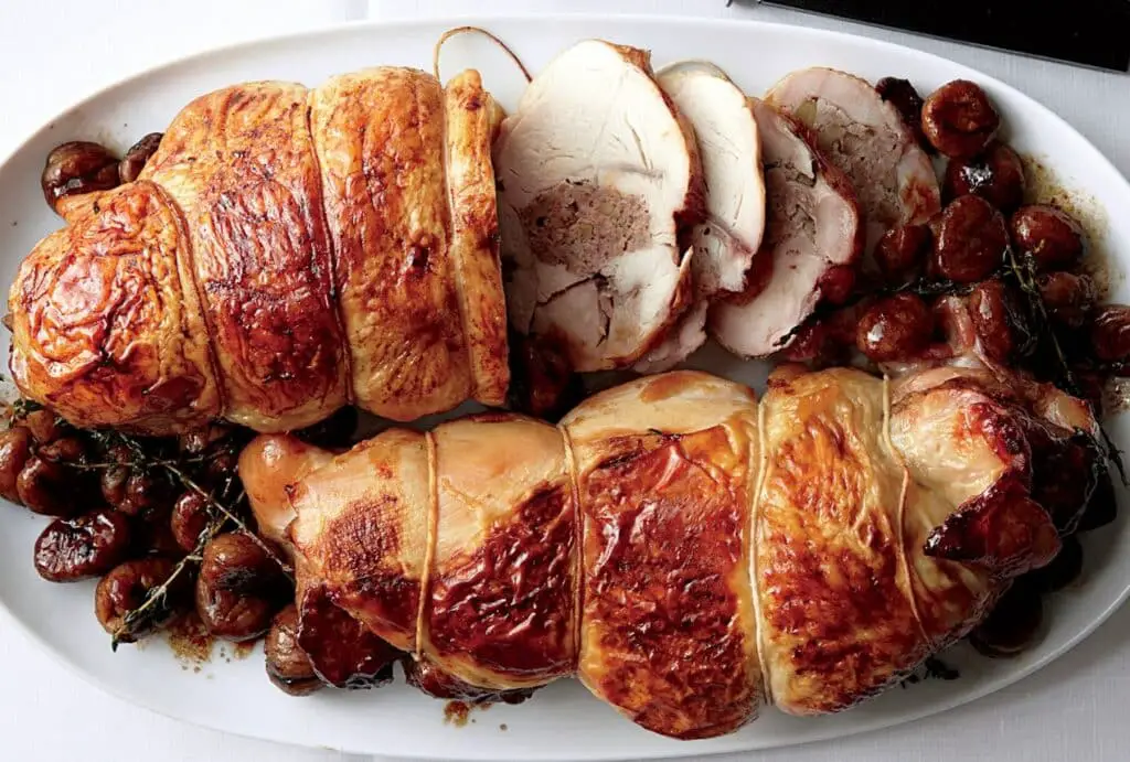 Dinde aux marrons et échalotes au Thermomix