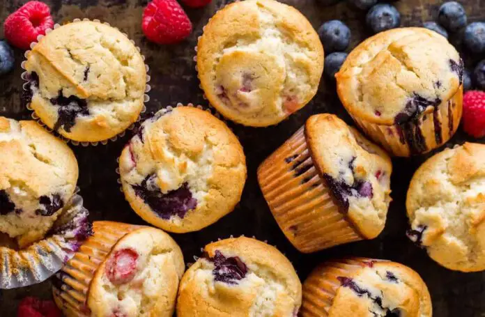 Muffins Légers aux Fruits Rouges