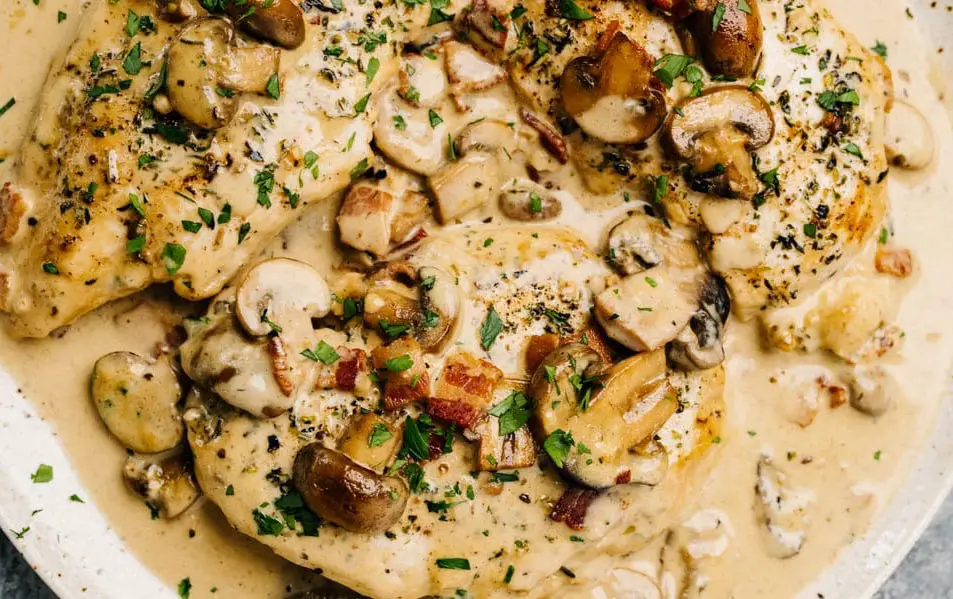 Aiguillettes de poulet forestière au Thermomix