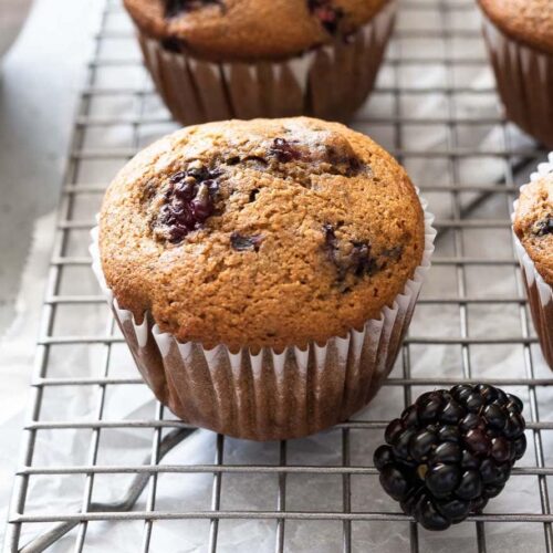 Muffins aux mûres au Thermomix