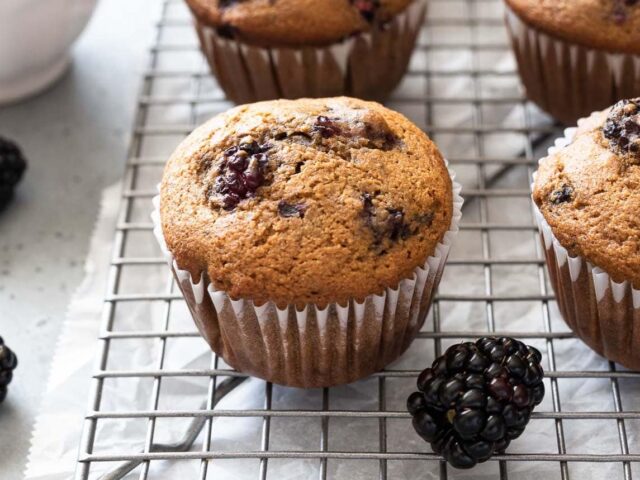 Muffins aux mûres au Thermomix